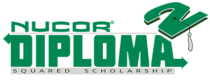 Nucor Diploma Squared Scholarship logo
